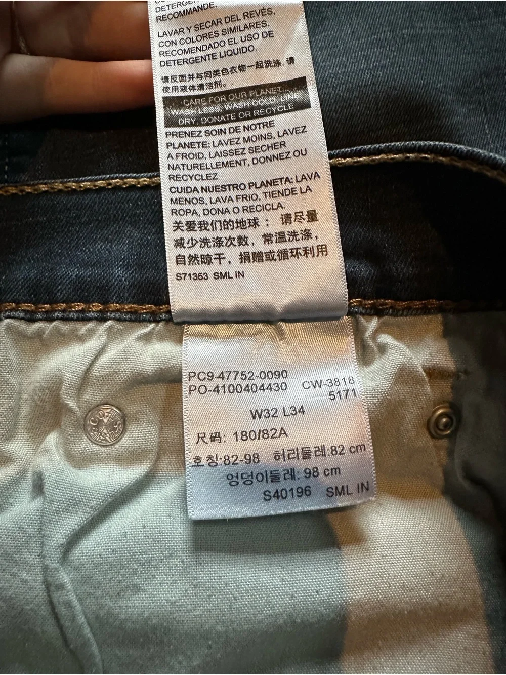 Levi's Slim Straight Men's Jeans in Dark Blue Denim